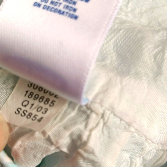 vintage old navy aqua picnic gingham summer dress 18 months baby girl - Picture 6 of 7